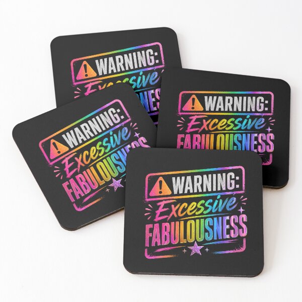 Item preview, Warning: Excessive Fabulousness | LGBTQ Pride Rainbow Design designed and sold by RJACreative.