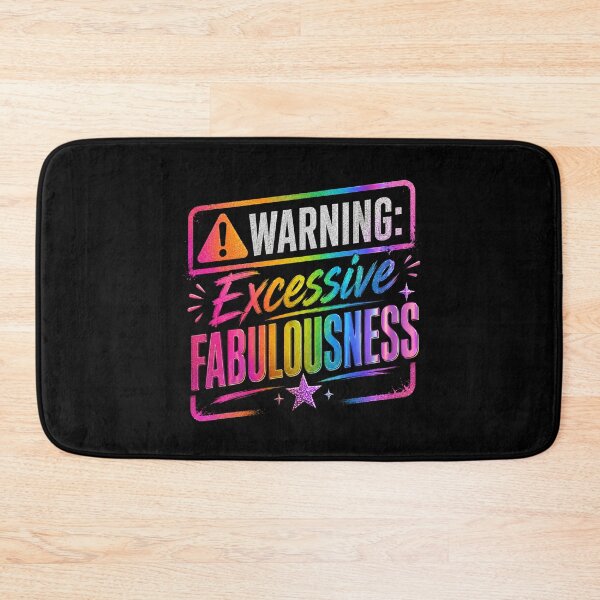 Item preview, Warning: Excessive Fabulousness | LGBTQ Pride Rainbow Design designed and sold by RJACreative.