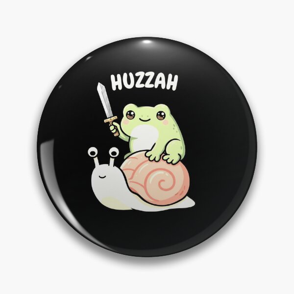 Item preview, Huzzah Cute Frog Knight Riding Snail Whimsical Fantasy Cartoon Art designed and sold by MiALopezArt.