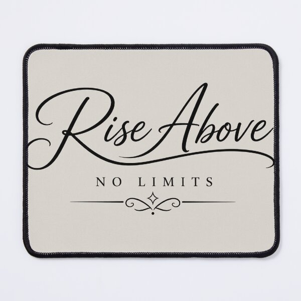 Item preview, Rise Above No Limits – Inspirational Typography Design designed and sold by NBT-NOVA.