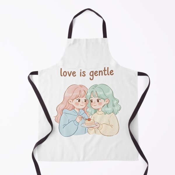 Item preview, Love Is Gentle Cute Pastel Couple Illustration Romantic Design designed and sold by Pride_Prints.