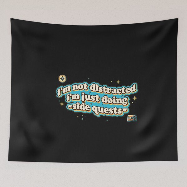 Item preview, I'm Not Distracted Doing Side Quests Top designed and sold by folk-4-arts.