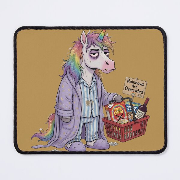 Item preview, Unicorn shopping - messy mane, annoyed facial expression designed and sold by design-rebell.
