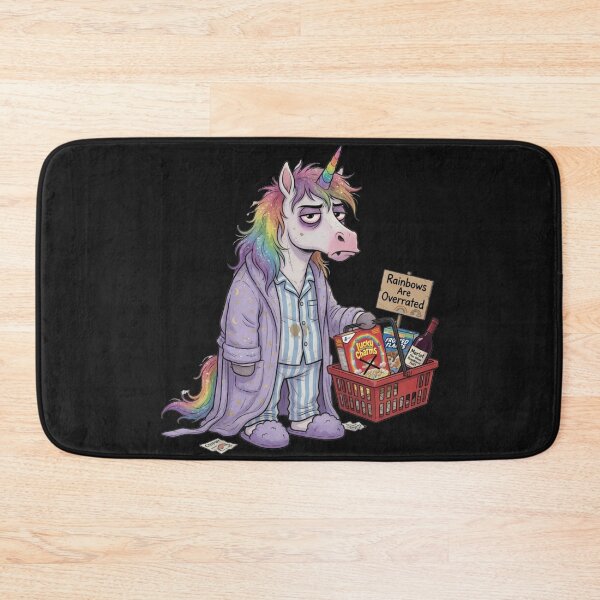 Item preview, Unicorn shopping - messy mane, annoyed facial expression designed and sold by design-rebell.