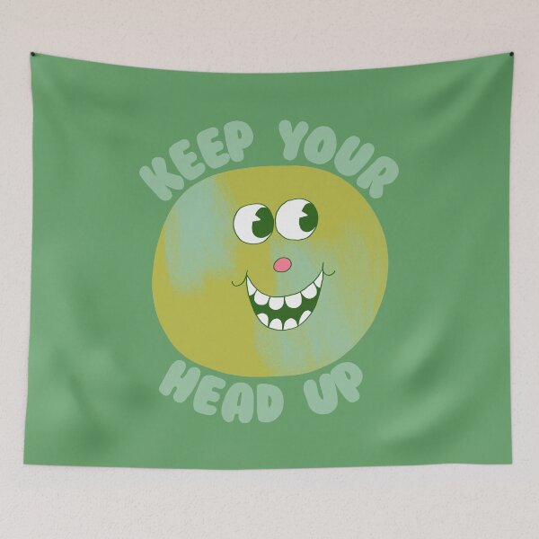 Item preview, Keep Your Head Up, Happy Face designed and sold by yellowflowerhut.