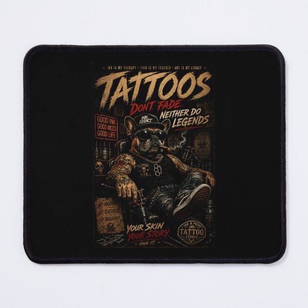 Item preview, Tattooed Bulldog Vintage Ink Culture with Rebel designed and sold by Modaozushi216.