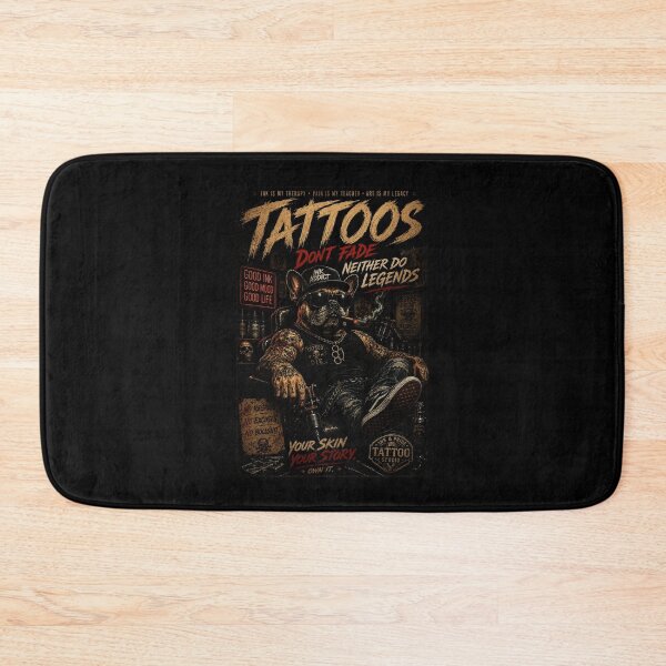 Item preview, Tattooed Bulldog Vintage Ink Culture with Rebel designed and sold by Modaozushi216.