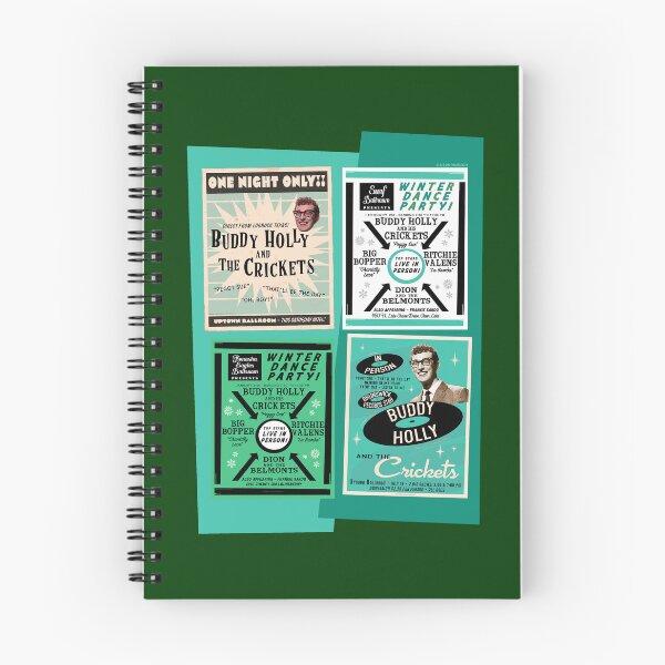 Item preview, Buddy Holly Green Collage designed and sold by Normbot2000.