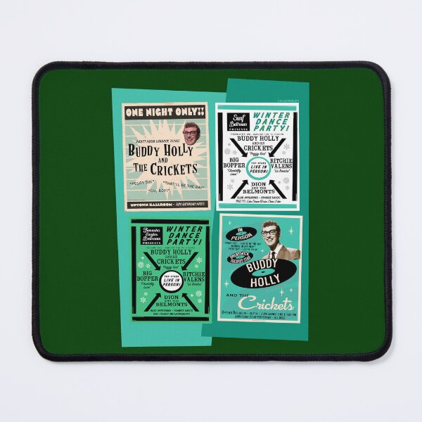 Item preview, Buddy Holly Green Collage designed and sold by Normbot2000.
