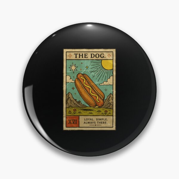 Item preview, The Dog Funny Vintage Tarot Style Hot Dog designed and sold by ferminhays.