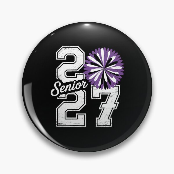 Item preview, Class of 2027 Cheer Purple Senior 2027 Back to School designed and sold by sailorjessiArt.