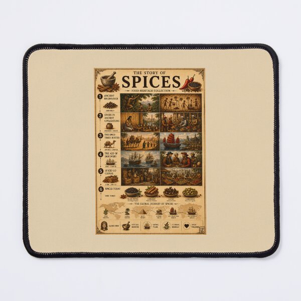 Item preview, The Story of Spices Vintage Poster designed and sold by Easternpantry.