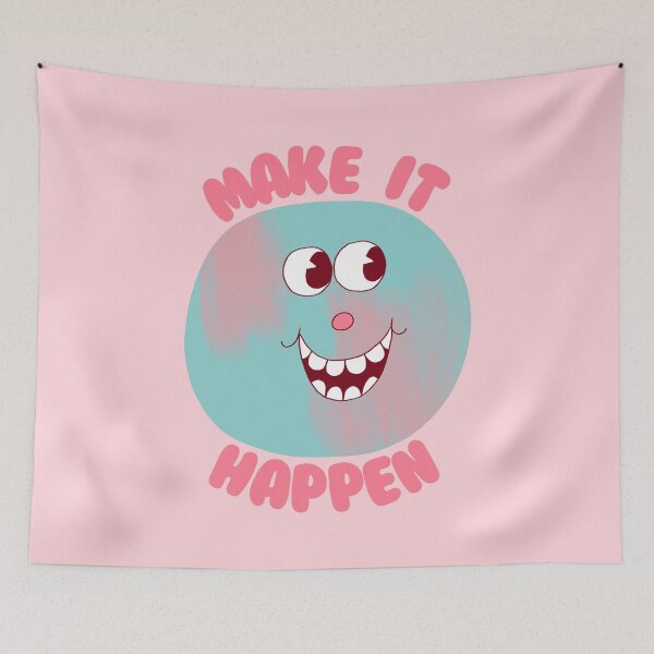 Item preview, Make It Happen, Happy Face designed and sold by yellowflowerhut.