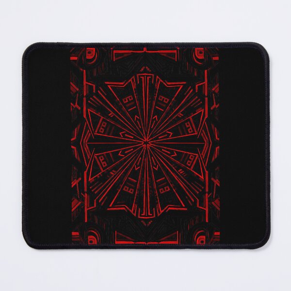 Item preview, Red Tribal Geometric Abstract Mandala designed and sold by UrbanPrts.