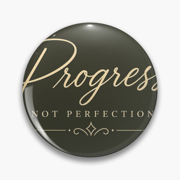 Item preview, Progress Not Perfection – Elegant Motivational Typography Design designed and sold by NBT-NOVA.