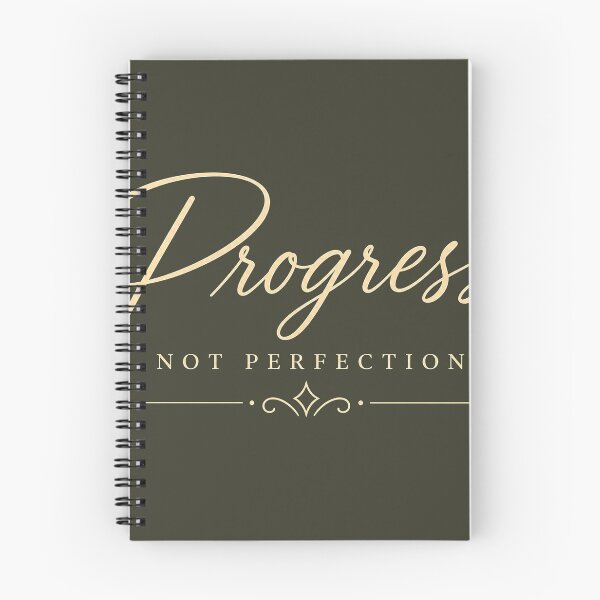 Item preview, Progress Not Perfection – Elegant Motivational Typography Design designed and sold by NBT-NOVA.