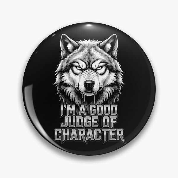 Item preview, I'm a Good Judge of Character Wolf T-Shirt designed and sold by DeimosArtIntl.