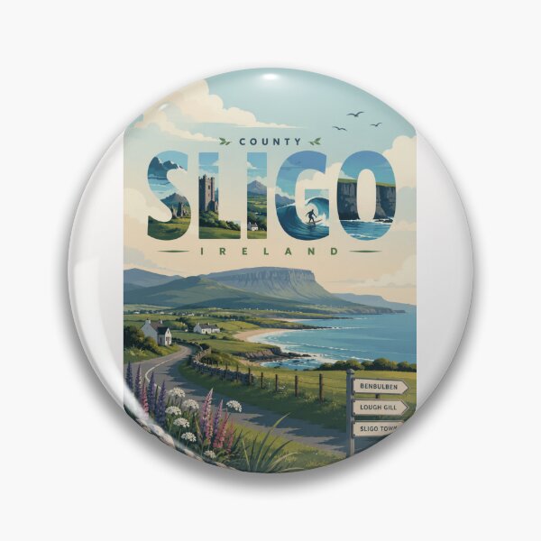 Item preview, County Sligo Atlantic Coast with Benbulben and Lough Gill Landscape designed and sold by Places On Earth.