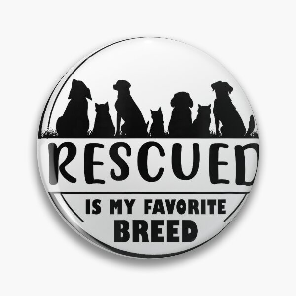 Item preview, Rescued is my favorite breed , Adopt save a pet Cat and Dog T-Shirt designed and sold by SavsMerch.