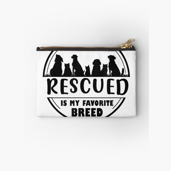 Item preview, Rescued is my favorite breed , Adopt save a pet Cat and Dog T-Shirt designed and sold by SavsMerch.