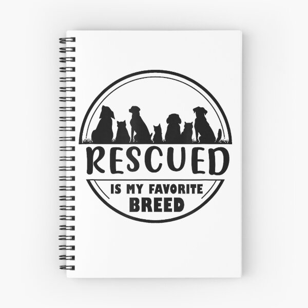 Item preview, Rescued is my favorite breed , Adopt save a pet Cat and Dog T-Shirt designed and sold by SavsMerch.