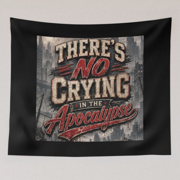 Item preview, There's No Crying in the Apocalypse designed and sold by Darke Creations.