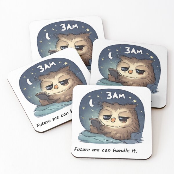 Item preview, "Future me can handle it." relatable cartoon art designed and sold by Pixel to Paper.
