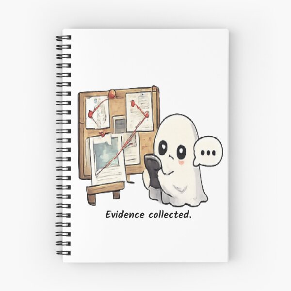 Item preview, "Evidence collected" relatable cartoon art designed and sold by Pixel to Paper.