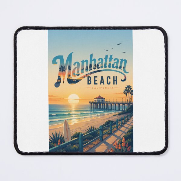 Item preview, Manhattan Beach California Pier and Pacific Coast Sunset Scene designed and sold by Places On Earth.