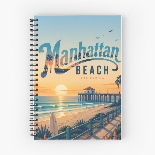 Item preview, Manhattan Beach California Pier and Pacific Coast Sunset Scene designed and sold by Places On Earth.