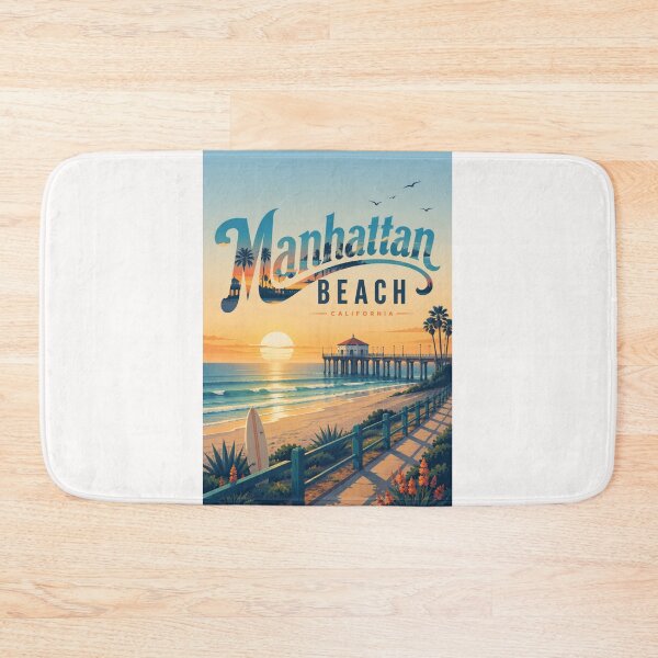 Item preview, Manhattan Beach California Pier and Pacific Coast Sunset Scene designed and sold by Places On Earth.