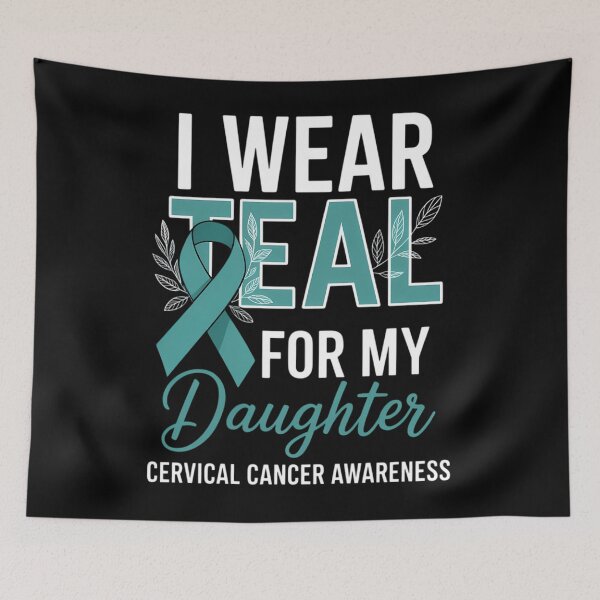 Item preview, I Wear Teal For My Daughter Cervical Cancer Awareness designed and sold by sailorjessiArt.