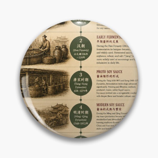 Item preview, The Story of Soy Sauce Vintage Infographic Poster  designed and sold by Easternpantry.