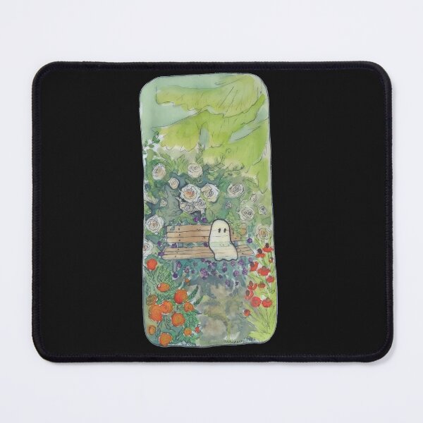 Item preview, Ghost in the Garden Bench Watercolor Art designed and sold by MiniStars9897.