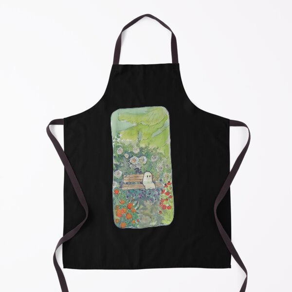 Item preview, Ghost in the Garden Bench Watercolor Art designed and sold by MiniStars9897.