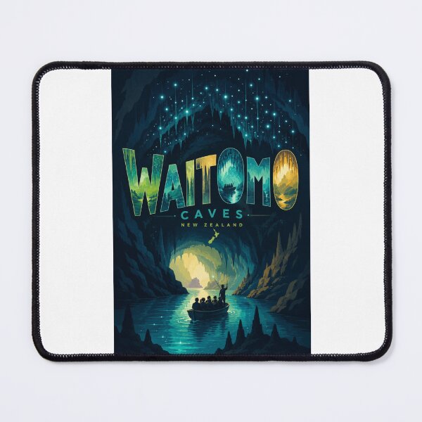 Item preview, Watomo Glowworm Caves New Zealand Underground River and Ruakuri Adventure designed and sold by Places On Earth.
