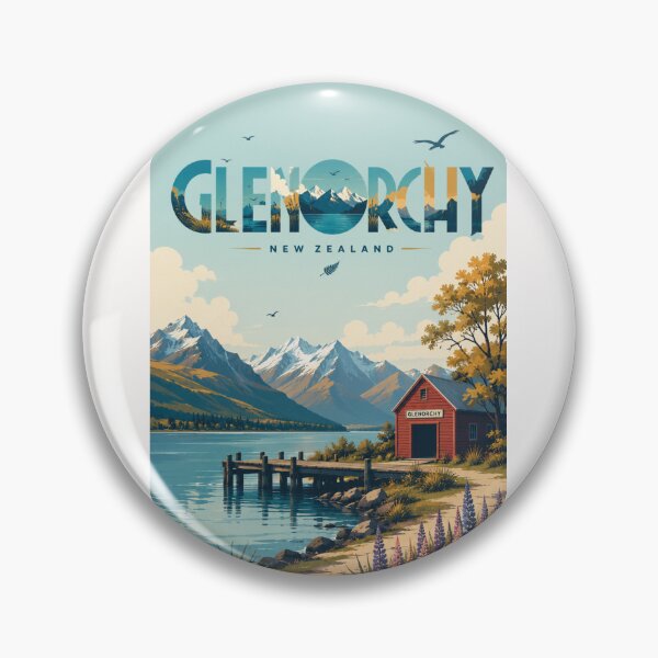 Item preview, Glenorchy New Zealand Lake Wakatipu and Southern Alps Scenic Landscape designed and sold by Places On Earth.
