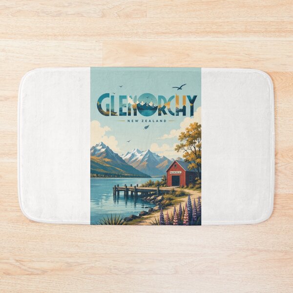Item preview, Glenorchy New Zealand Lake Wakatipu and Southern Alps Scenic Landscape designed and sold by Places On Earth.