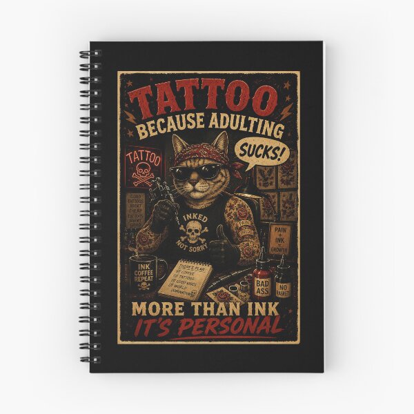 Item preview, Vintage Tattoo Cat Illustration with Alternative Retro Style designed and sold by Modaozushi216.