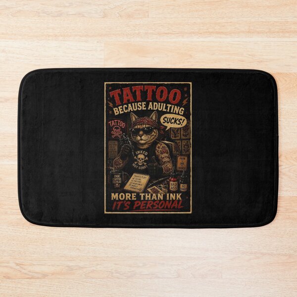 Item preview, Vintage Tattoo Cat Illustration with Alternative Retro Style designed and sold by Modaozushi216.