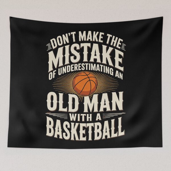 Item preview, Dont Underestimate An Old Man With A Basketball Vintage designed and sold by allistermariam.