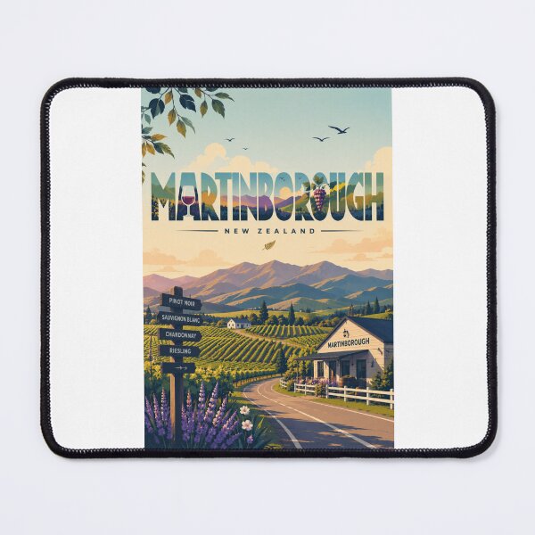 Item preview, Martinborough New Zealand Wairarapa Wine Region and Vineyard Countryside designed and sold by Places On Earth.