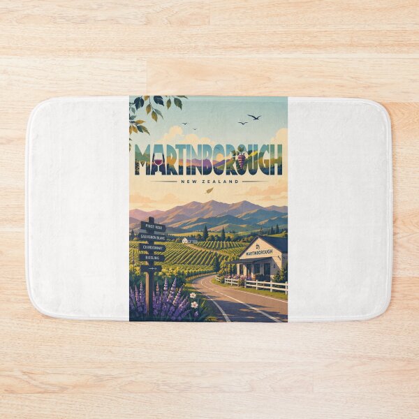 Item preview, Martinborough New Zealand Wairarapa Wine Region and Vineyard Countryside designed and sold by Places On Earth.