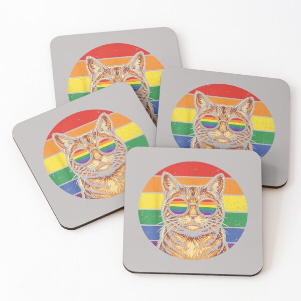 Item preview, LGBTQ Ally Cat Pride Support Rainbow Color designed and sold by mjohnson9.