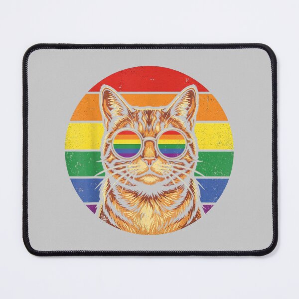 Item preview, LGBTQ Ally Cat Pride Support Rainbow Color designed and sold by mjohnson9.