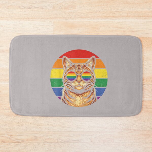 Item preview, LGBTQ Ally Cat Pride Support Rainbow Color designed and sold by mjohnson9.