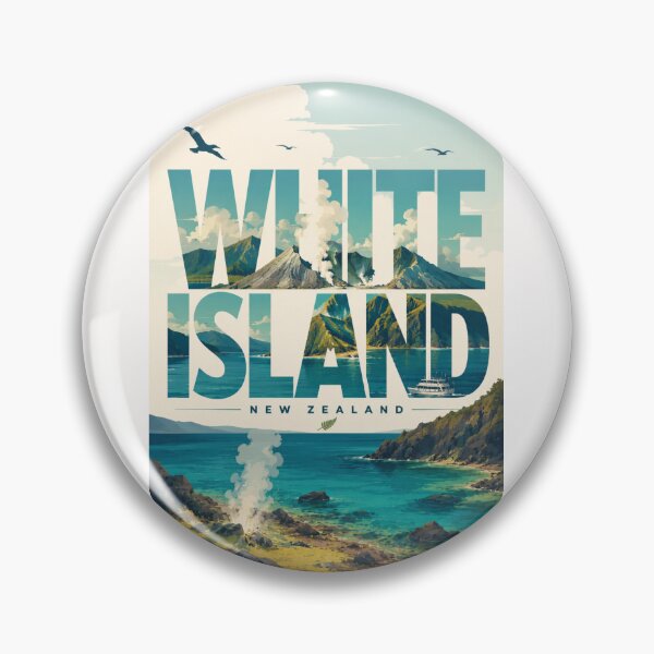 Item preview, White Island New Zealand Bay of Plenty Volcanic Coast and Whakaari Landscape designed and sold by Places On Earth.