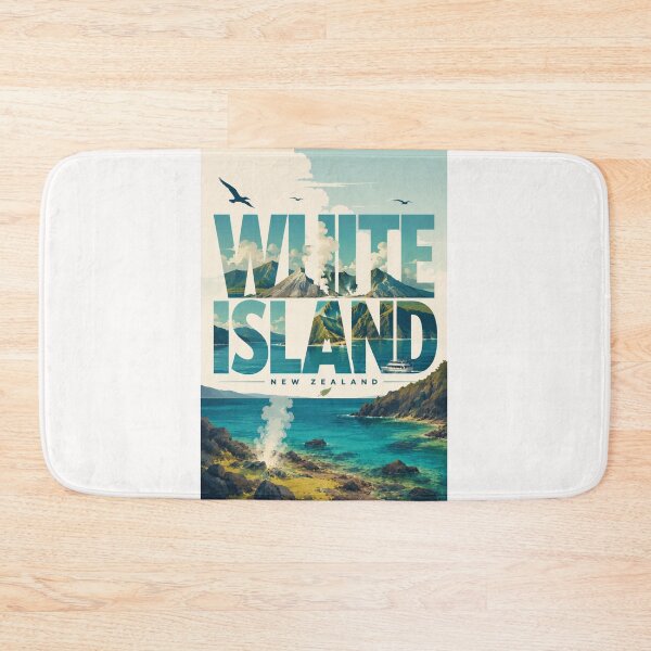 Item preview, White Island New Zealand Bay of Plenty Volcanic Coast and Whakaari Landscape designed and sold by Places On Earth.