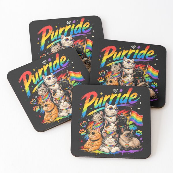 Item preview, Purride Cat Pride Ally LGBT Rainbow Animal Lovers Women Kids designed and sold by CriseldaBruning.
