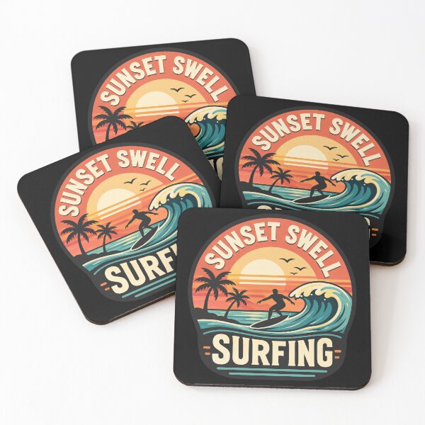 Item preview, Hello Summer Retro Surf Wave designed and sold by PixelPun Studio.